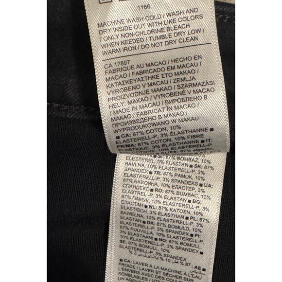 Athleta Flex Ultra Skinny Jeans Black Size 6 Soft Stretch Skulptek Denim Pockets - Picture 15 of 15